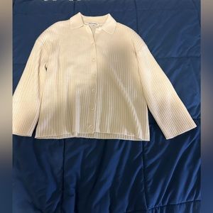 Reformation Fantino Cashmere Collared Cardigan